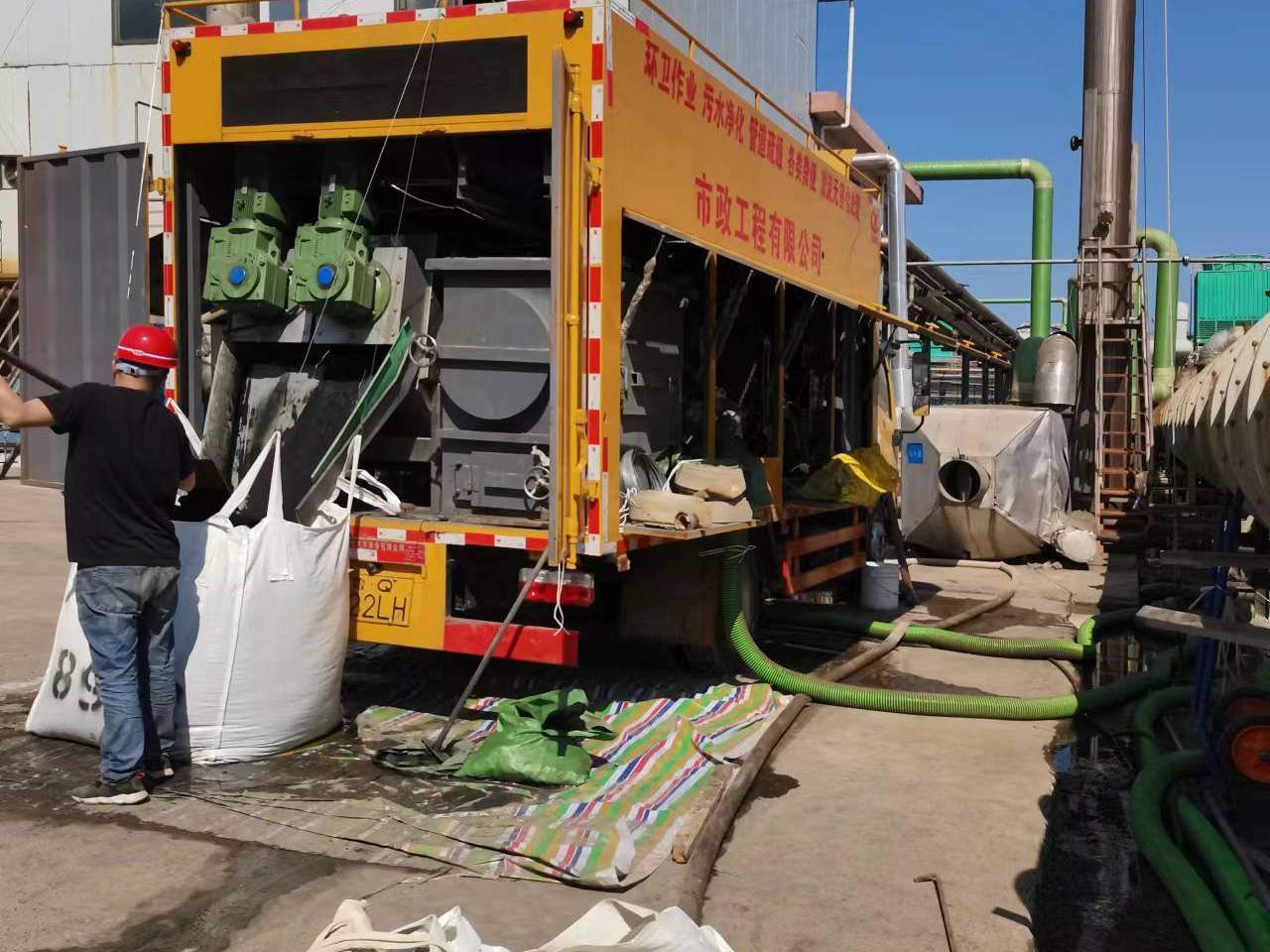 临夏淤泥压干处理